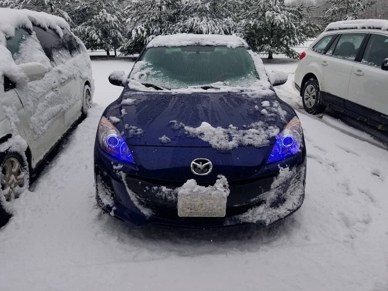 Mazda 3 Headlight Halo Kit - ORACLE Lighting - LED - UV/Purple - `10-`12